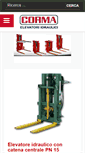 Mobile Screenshot of cormaelevatori.it